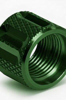 Thread Protector 1/2 x 28 (9mm & .357SIG Barrel) Knurled Straight Fluted in Violet - Polymer 80 Gun shop