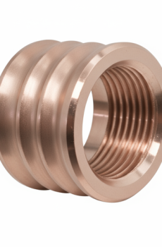 Thread Protector 1/2 x 28 (9mm & .357SIG Barrel) Knurled Straight Fluted in Rose Gold - Polymer 80 Gun shop