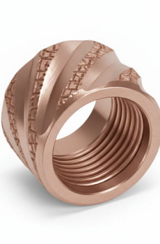 Thread Protector 1/2 x 28 (9mm & .357SIG Barrel) Straight Fluted in Rose Gold - Polymer 80 Gun shop