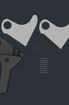 FRTv2 Curved Face Trigger Kit - 2 Stainless Steel Trips Fits Glock - Polymer 80 Gun shop