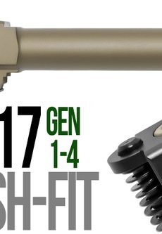 Fits Glock 19 9mm Flush Fit Barrel in Gold - Polymer 80 Gun shop