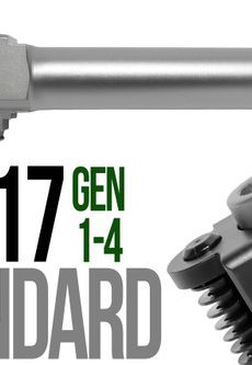 Fits Glock 17 New  9mm Match Grade Barrel threaded in Flat Gray - Polymer 80 Gun shop