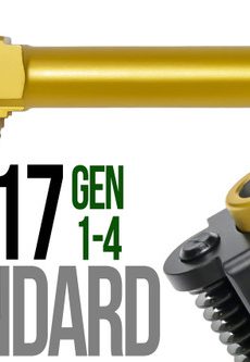 Fits Glock 26 New  9mm Match Barrel threaded in Gold - Polymer 80 Gun shop