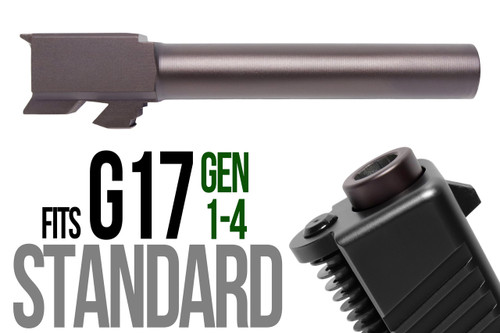 Fits Glock 17 9mm Match Barrel threaded in Plum - Polymer 80 Gun shop