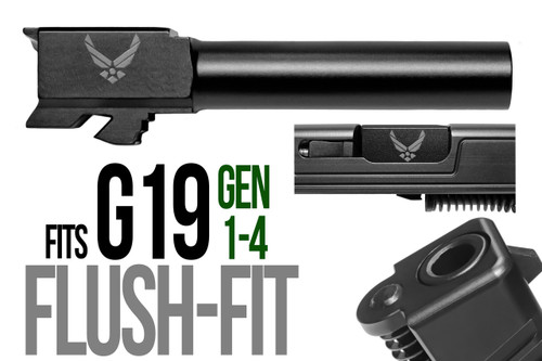 Navy Logo Combat Armory barrel Fits Glock 19 New 9mm Match Grade Barrel threaded - Polymer 80 Gun shop