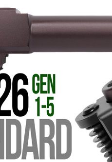 Fits Glock 19 9mm Match Straight Fluted Barrel  in Plum - Polymer 80 Gun shop