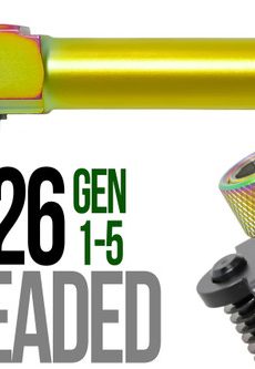 Fits Glock 19 9mm Match Thick Spiral Fluted Barrel Threaded 2 Tone - Polymer 80 Gun shop