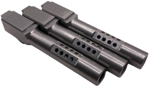 Fits Glock 19 9mm Morse Code Barrel in Naked Stainless - Polymer 80 Gun shop